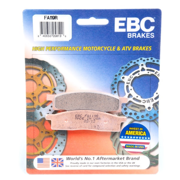 EBC-FA119R EBC BRAKE PAD FT FA119R 840655058199