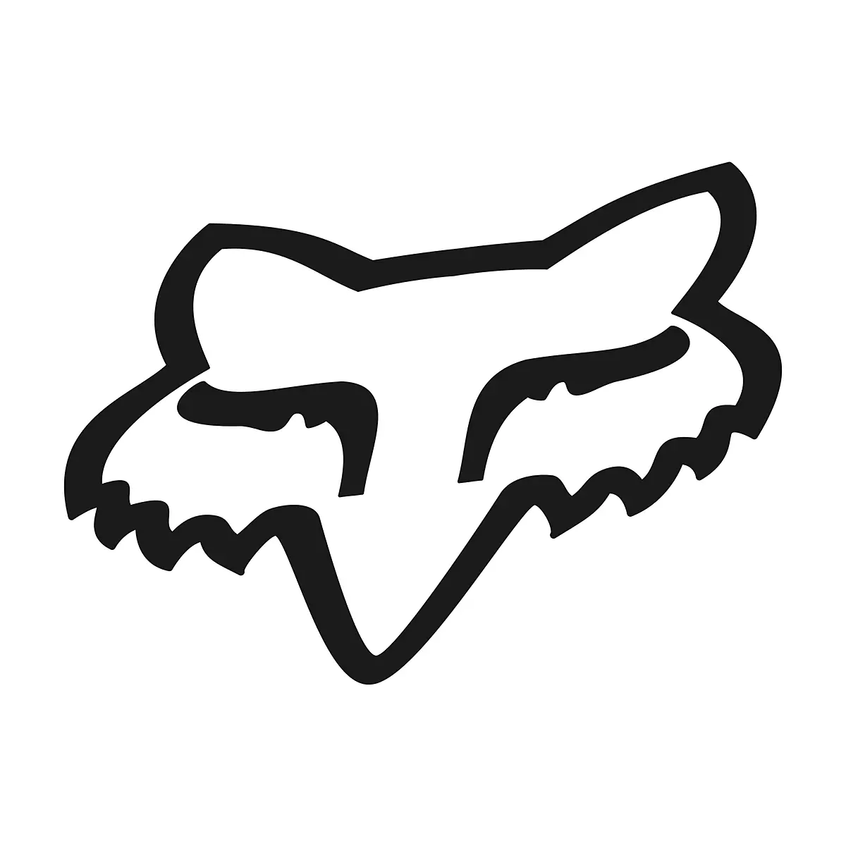 Fox Racing - Foxhead Tdc Sticker 18 Inch-Black (03268-001)