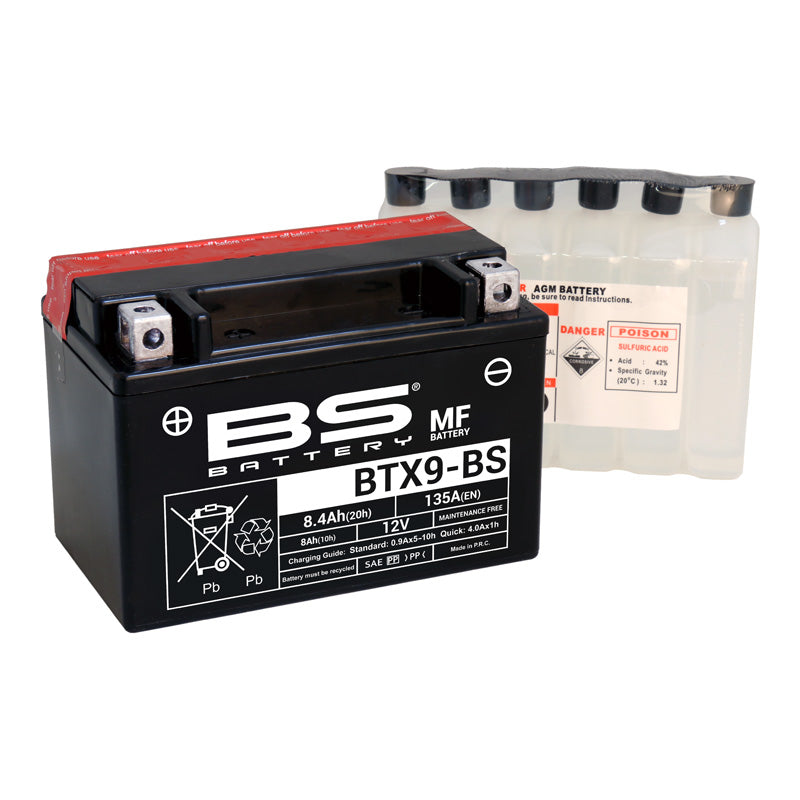 BS Battery - BS MF - BTX9-BS (YTX9-BS)