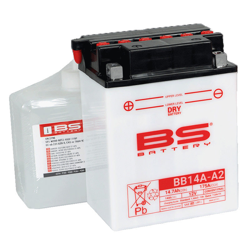 BS Battery - BS DRY - BB14A-A2 (With Acid Pack) (YB14A-A2)