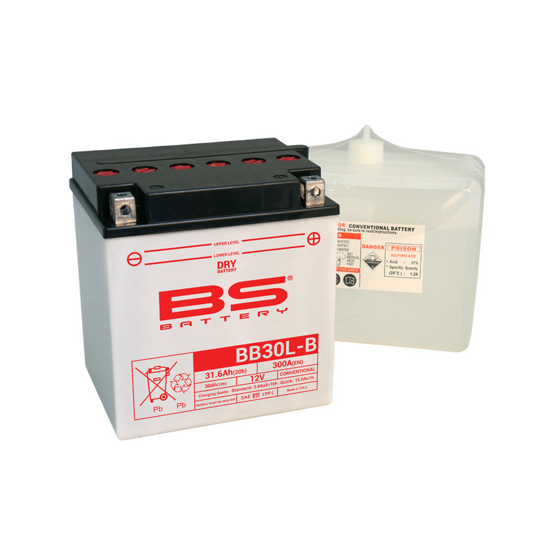 BS Battery - BS DRY - BB30L-B (With Acid Pack) (YB30L-B)