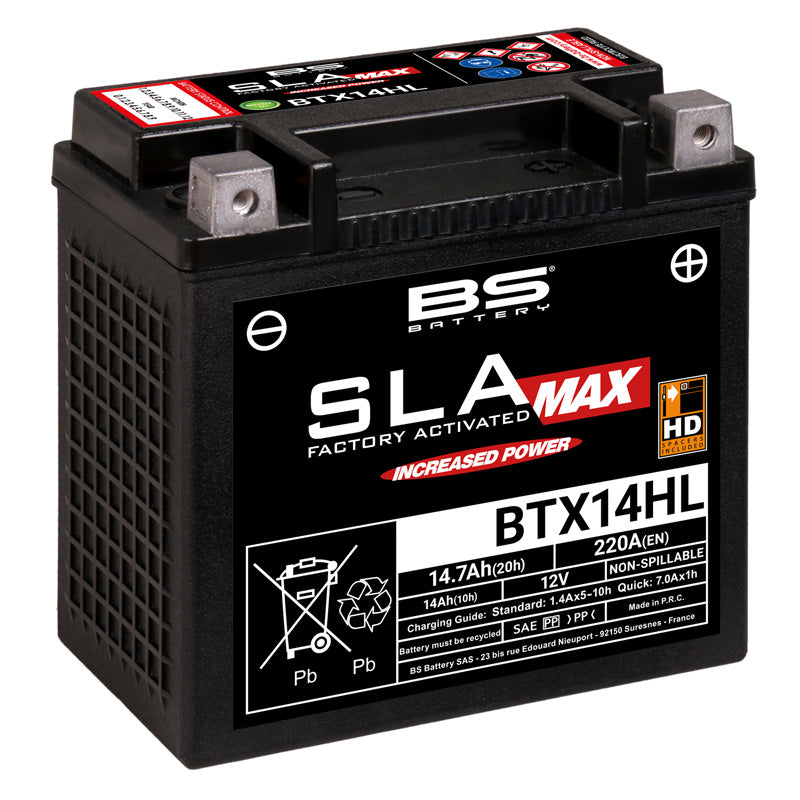 BS Battery - BS SLA MAX - BTX14H (FA) (YTX14H)
