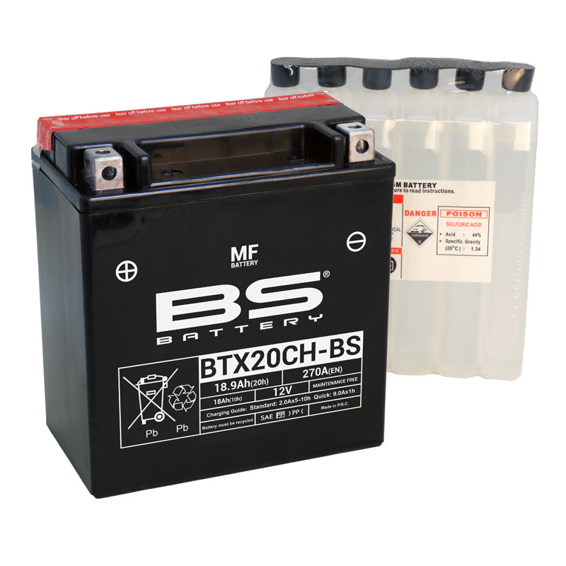 BS Battery - BS MF - BTX20CH-BS (YTX20CH-BS)