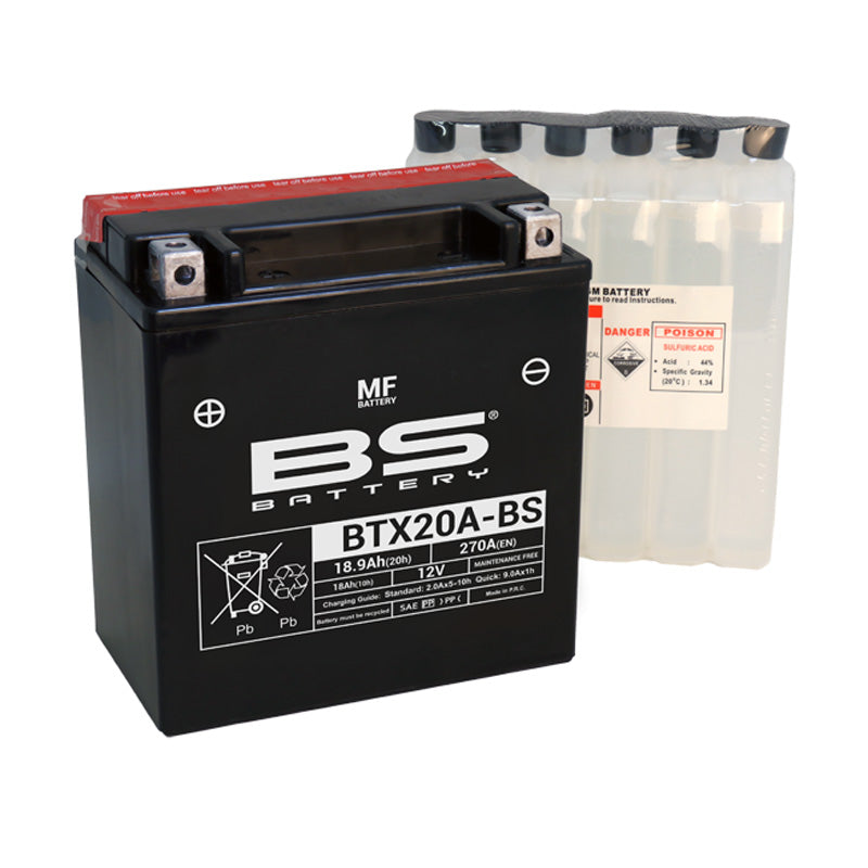 BS Battery - BS MF - BTX20A-BS (YTX20A-BS)