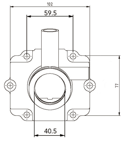 Kimpex-CARBURETOR FLANGE POL 3085248