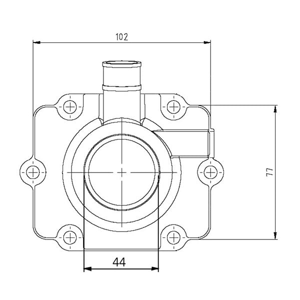 Kimpex-CARBURETOR FLANGE POL 1253217