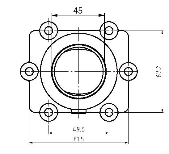Kimpex-CARBURETOR FLANGE A/C 3005-415