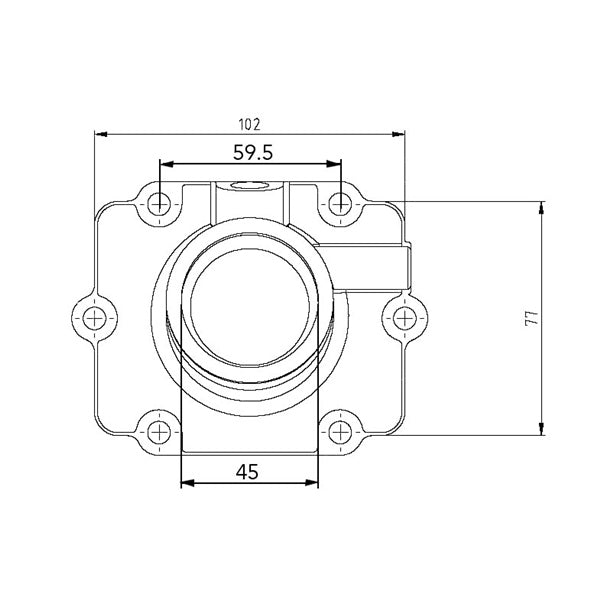 Kimpex-CARBURETOR FLANGE POL 1253414