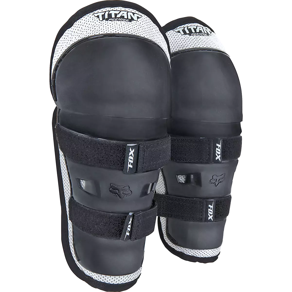 Fox Racing - Peewee Titan Knee/Shin Guard-Black/Silver (08037-464)