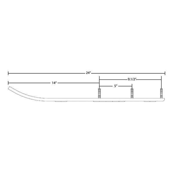 Kimpex - 90° Carbide Runner for Ski-Doo (371871)