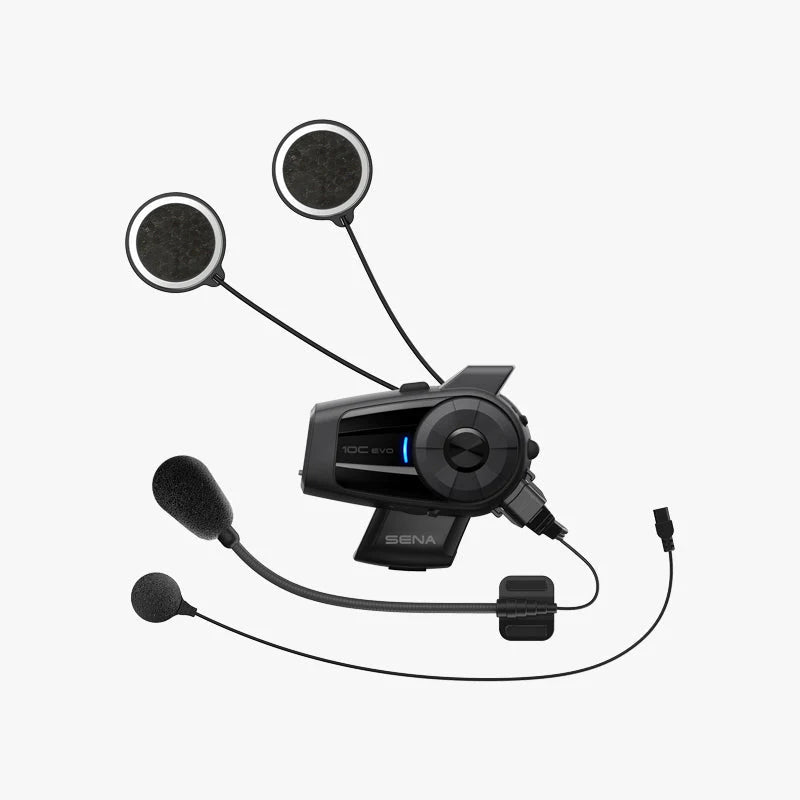 Sena - 10C EVO Motorcycle Bluetooth Camera & Communication System with HD Speakers