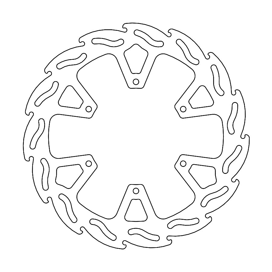 Moto-Master - Flame Series Rear Brake Rotor for KTM 790/890 Adventure & Norden 901