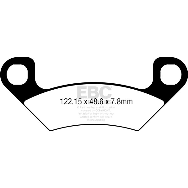 EBC-FA742R EBC BRAKE PAD RR/LF A/C FA742R