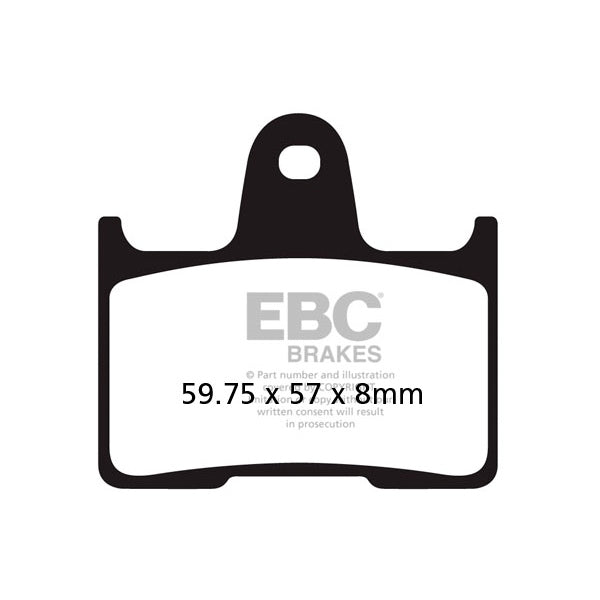 EBC-EPFA254HH EBC BRAKE PAD ARR/DR BMW EPFA254HH 889668169751