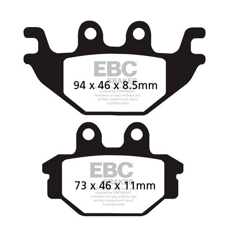 EBC-FA377HH EBC BRAKE PAD RR/LF KTM FA377HH 889668165272