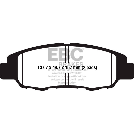 EBC-FA4670 EBC BRAKE PAD RR YAM FA4670