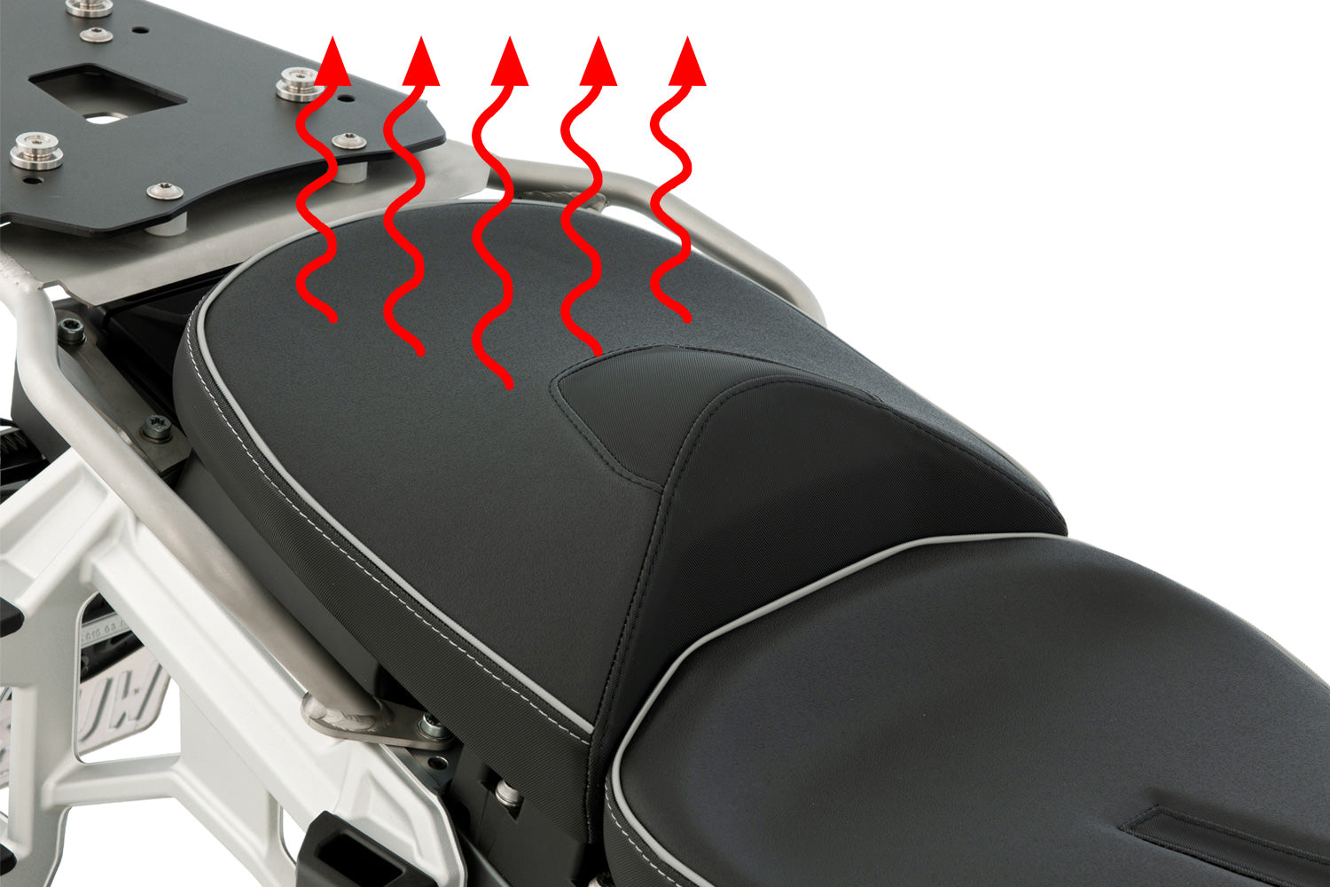 Wunderlich - Aktivkomfort Passenger Seat with Plug & Play Seat Heating for R 1300 GS ADV