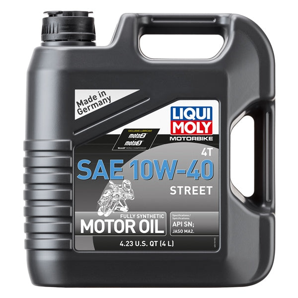 LiquiMoly - 4T SAE Street Full Synthetic Engine Oil - 10W40