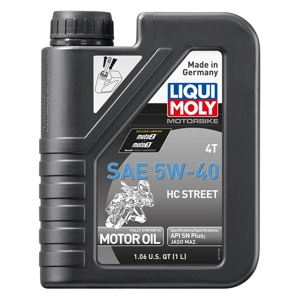 LiquiMoly - 4T SAE HC Synthetic Street Engine Oil - 5W40
