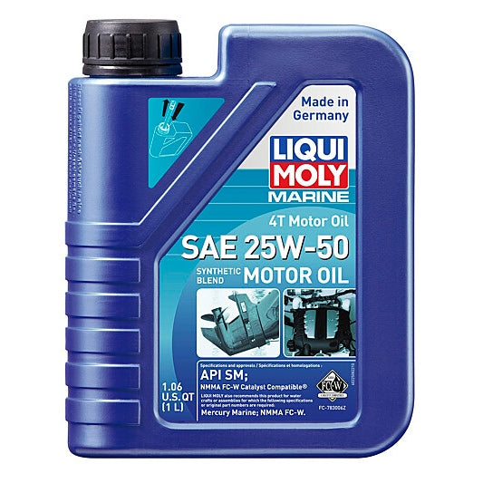 LiquiMoly-MOTOR OIL MARINE 4T 25W-50 1L 22508 4100420225086