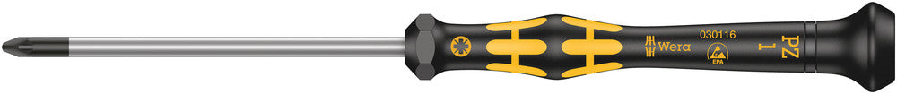 Wera Tools - 1555 PZ ESD Kraftform Micro screwdriver for Pozidriv screws
