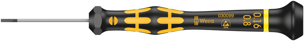 Wera Tools - 1578 A ESD Kraftform Micro screwdriver for slotted screws