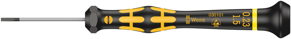 Wera Tools - 1578 A ESD Kraftform Micro screwdriver for slotted screws
