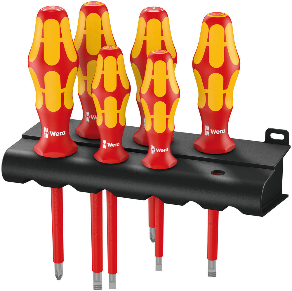Wera Tools - 160 i/6 Rack Screwdriver set Kraftform Plus Series 100 + Rack