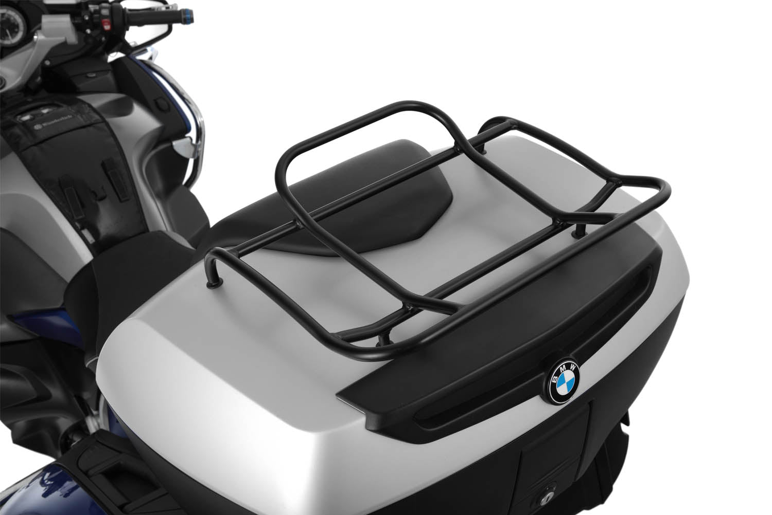 Top case railing for original top case chrome from Wunderlich for BMW K 1200 1300 GT, R 1200 RT, R 1250 RT. Luggage rack original top case
.