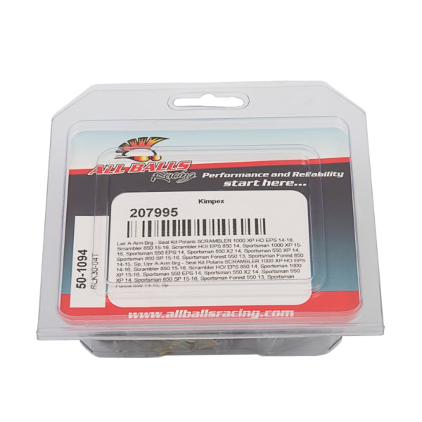 AllBallsRacing-A ARM REPAIR KIT FT LWR/UPR POL 50-1094 723980418190