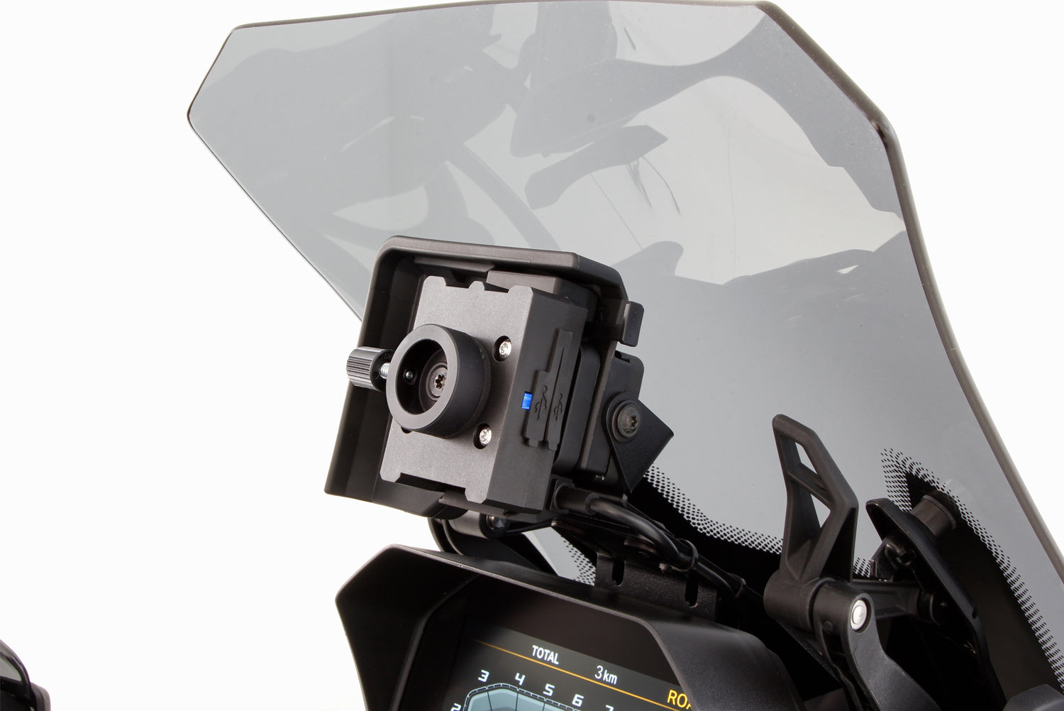 Our thoroughly practical USB charging box fits all BMWs with the factory-side BMW navigation preparation (Navigator V, VI).