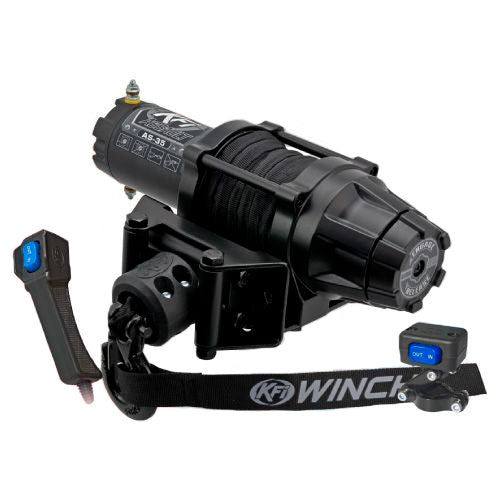 KFIProducts-WINCH ASSAULT 3500LB W/SYNT CABLE KFI AS-35 748252669292
