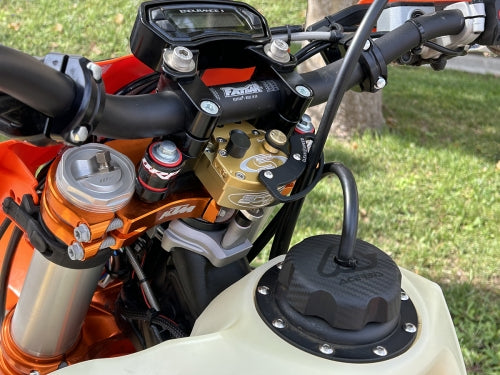 Scotts - Solid & Rubber SUB Mounted Steering Damper Kit - 2024+ KTM 450/500 EXC-F