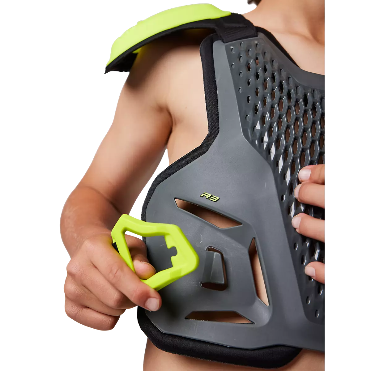 Fox Racing - Youth R3 Chest Guard-Dark Shadow (24811-330)