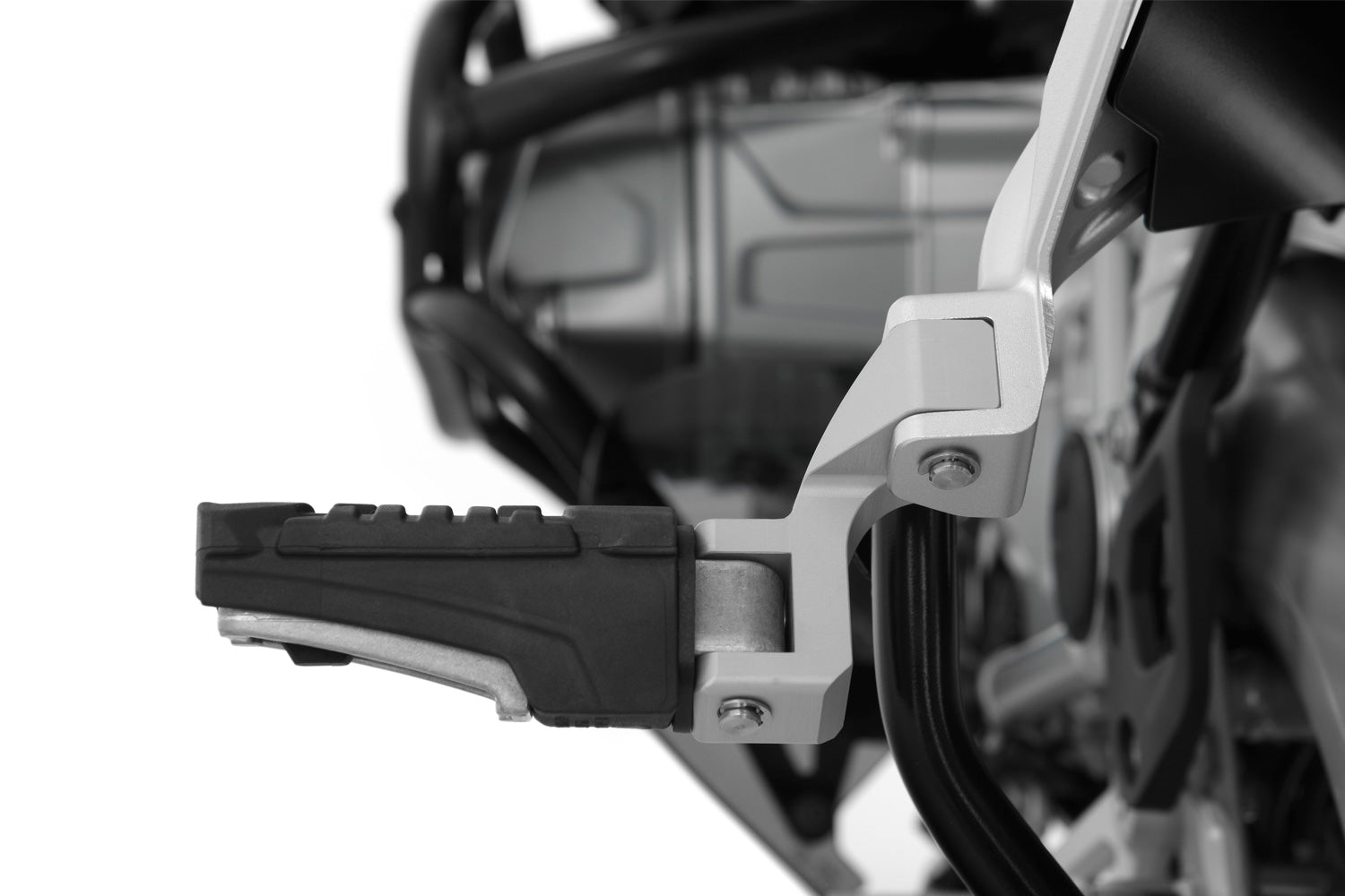 The Wunderlich lowering set will move the footrest down and slightly forward.