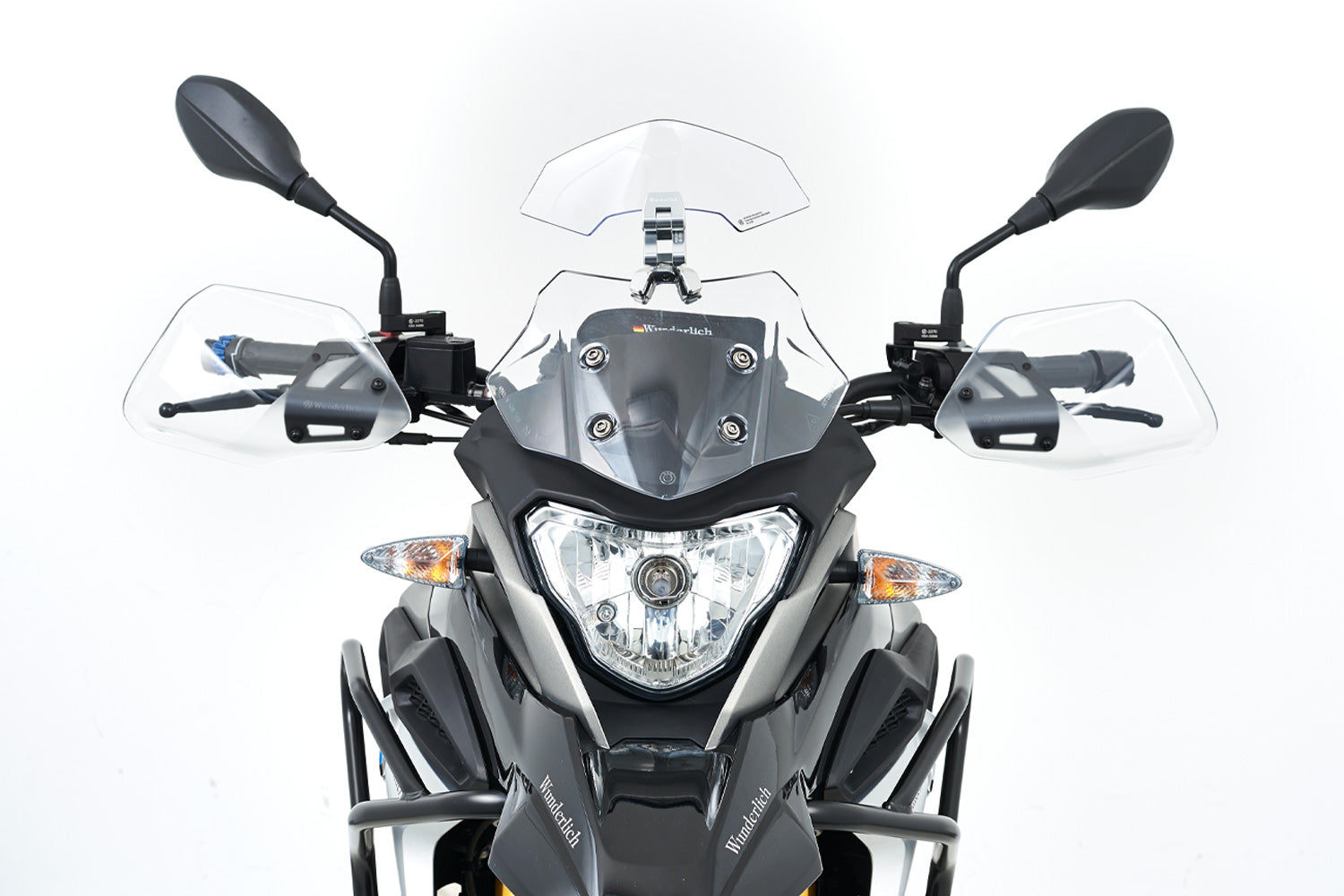 These hand guards offer maximum protection from cold, rain, or dirt.