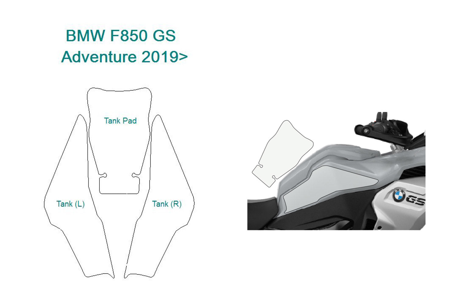 PremiumShield - Tank Protection for F 850/900 GS ADV.