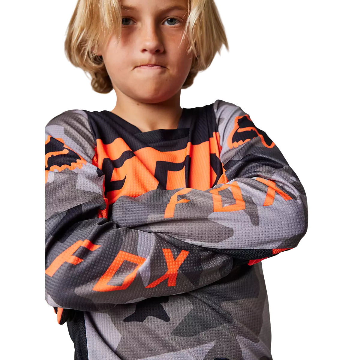 Fox Racing - Youth 180 Bnkr Jersey (28830)-Grey Camo (28830-033)