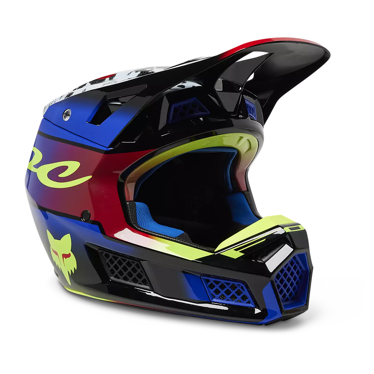 Fox Racing - V3 RS Dkay Helmet-Blue/Red (29653-149)