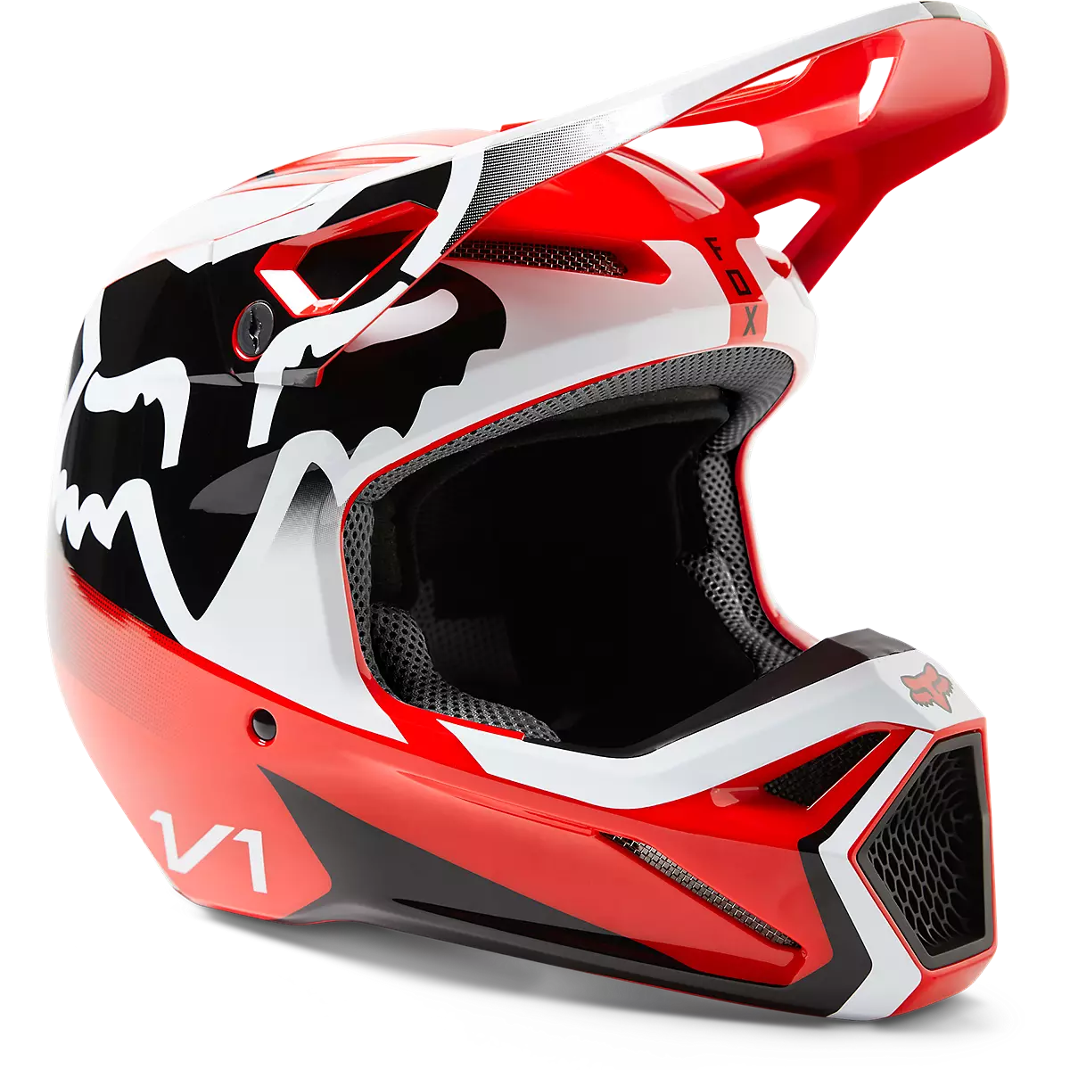 Fox Racing - V1 Leed Helmet-Flo Red (29657-110)