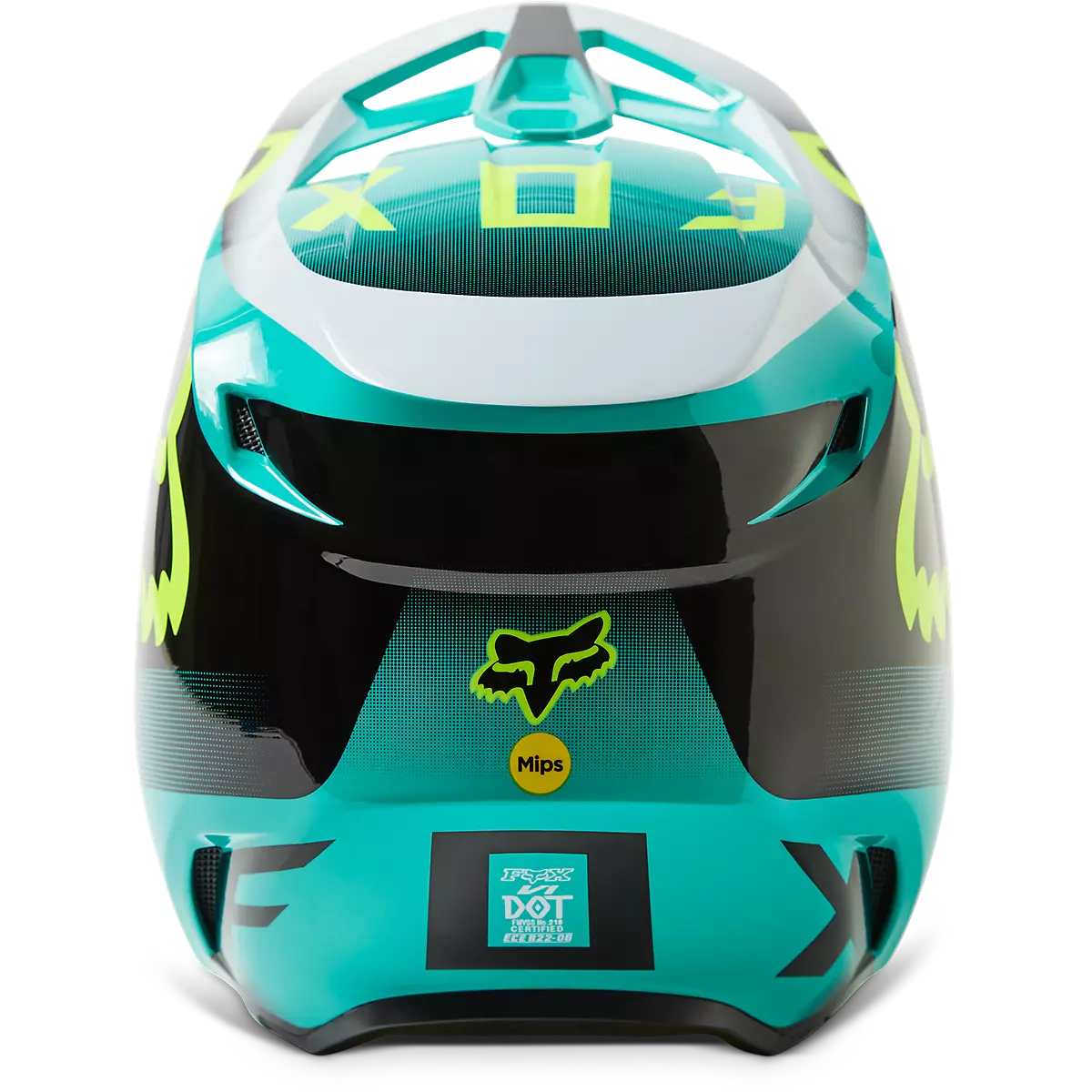 Fox Racing - V1 Leed Helmet-Teal (29657-176)