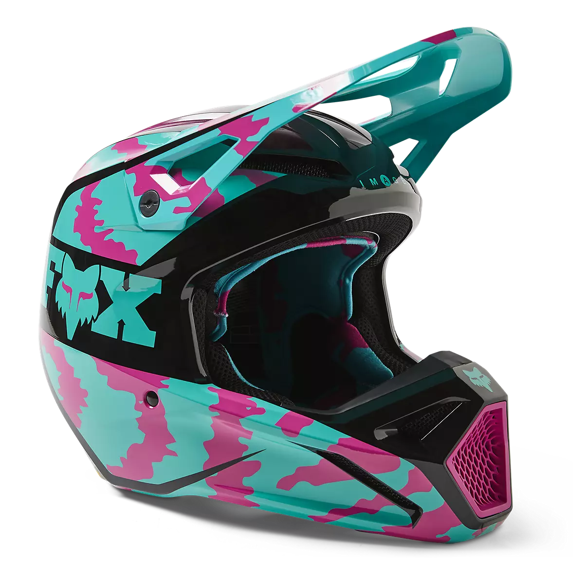 Fox Racing - V1 Nuklr Helmet Dot/Ece-Teal (29663-176)