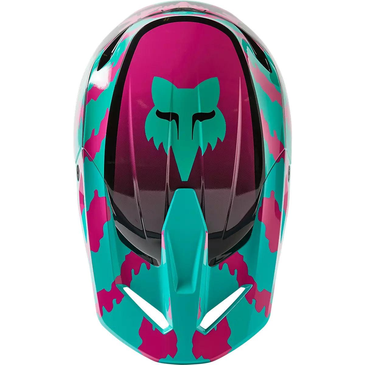 Fox Racing - V1 Nuklr Helmet Dot/Ece-Teal (29663-176)