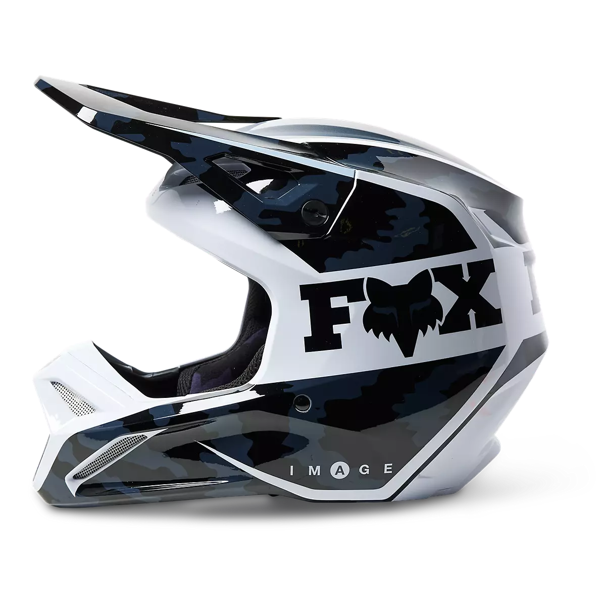 Fox Racing - V1 Nuklr Helmet Dot/Ece Youth-Black (29735-001)