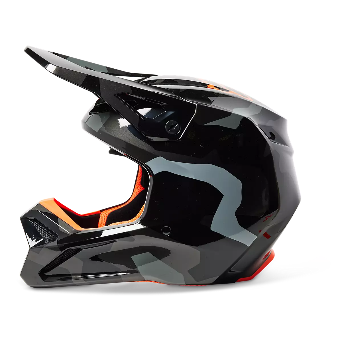 Fox Racing - YTH V1 Bnkr Helmet-Grey Camo (29737-033)