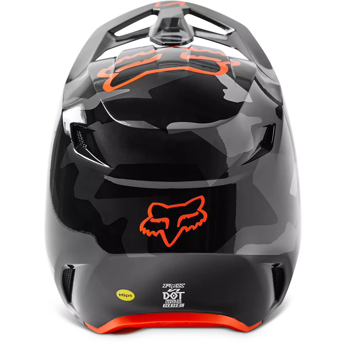 Fox Racing - YTH V1 Bnkr Helmet-Grey Camo (29737-033)