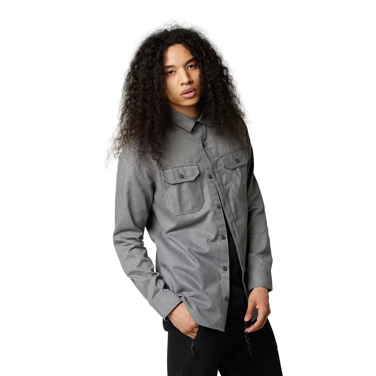 Fox Racing - Assembly Line Flannel-Heather Graphite (29960-185)