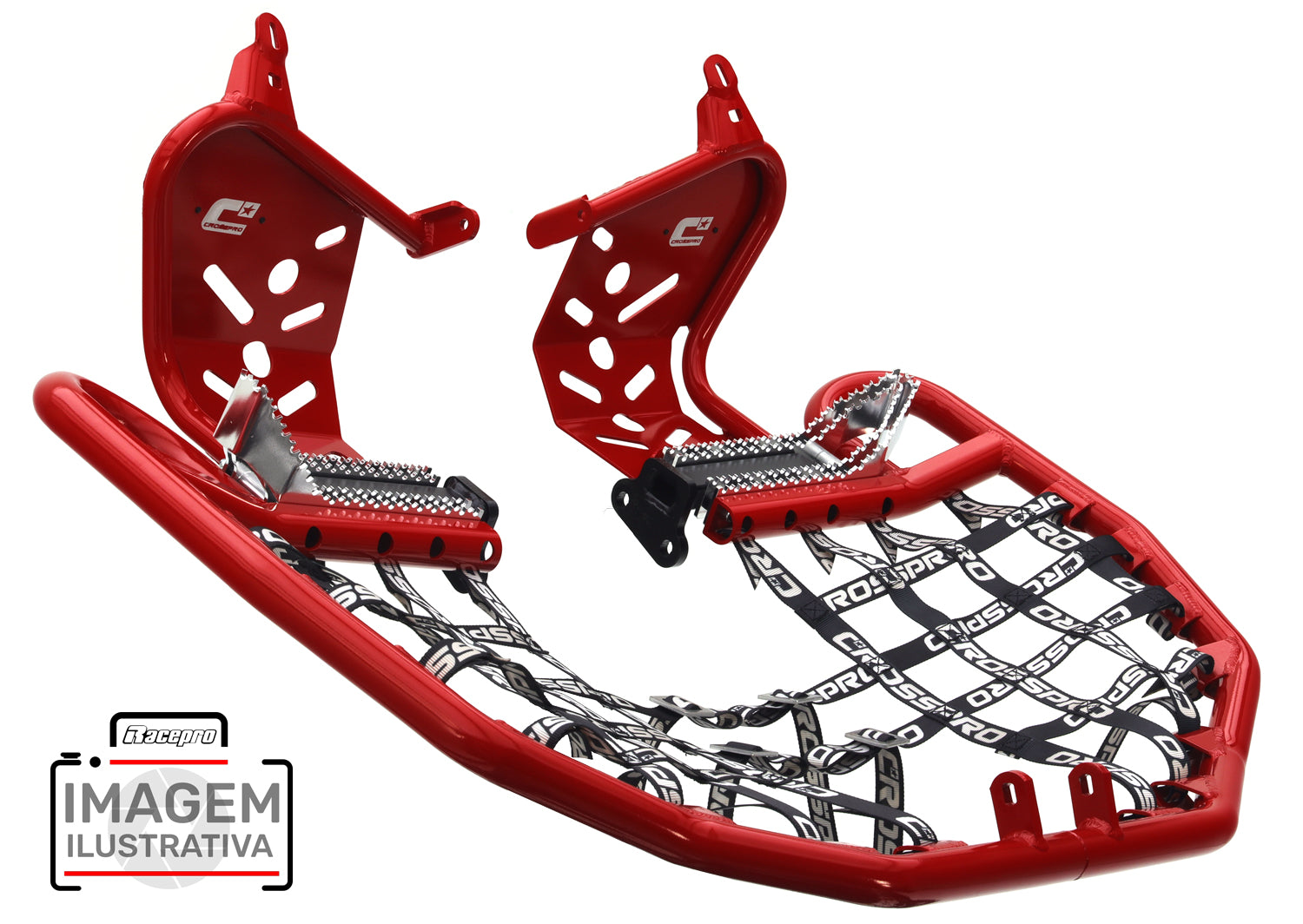 Crosspro - Nerf Bar Evo Pro For Yamaha YFM 700 Raptor-Red