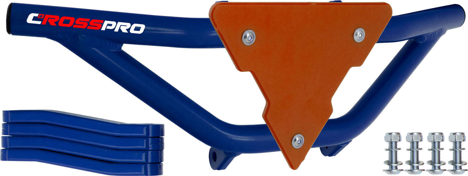 Crosspro - Front Bumper Gliese For Polaris Outlaw 525-Blue Tube / Orange Plate