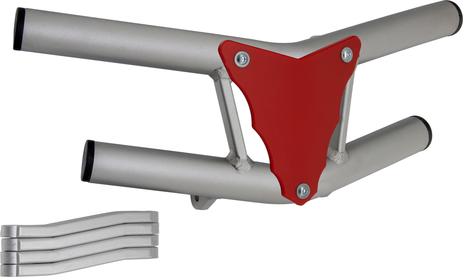 Crosspro - Front Bumper Waspe Lite For Yamaha YFM 660 Raptor-Ice Polish Tube / Red Plate